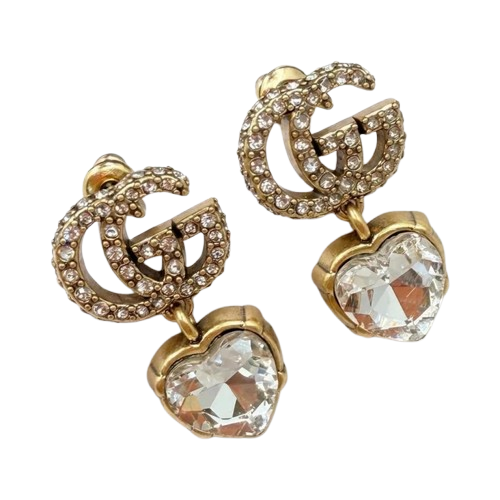 Heart Drop Earrings