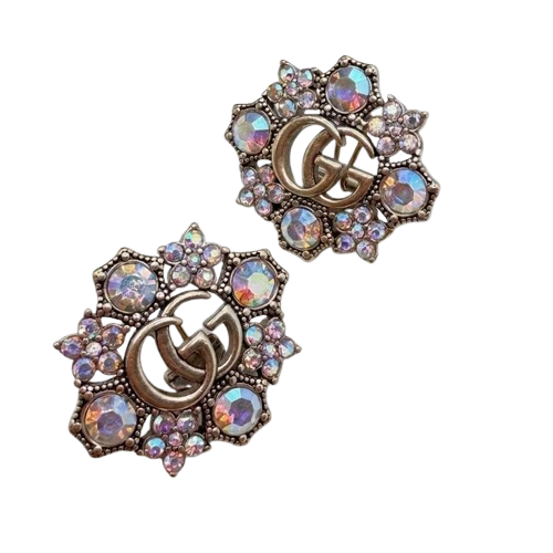 Royal Crystal Stud Earrings