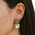 Heart Drop Earrings