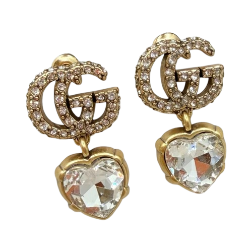 Heart Drop Earrings